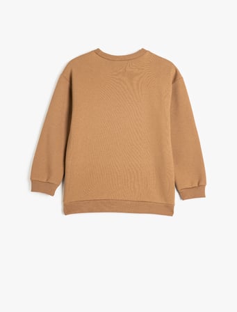 Basic Sweatshirt Uzun Kollu Bisiklet Yaka