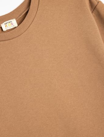 Basic Sweatshirt Uzun Kollu Bisiklet Yaka