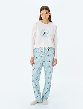 Lisanslı Pamuklu Snoopy Pijama Takımı