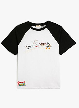 Koton Baskılı Beyaz Erkek T-Shirt 4SKB10520TK