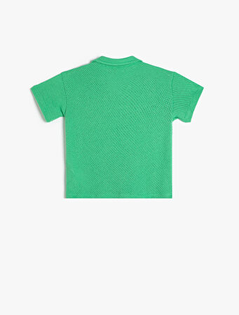 Gömlek Pamuk Karışımlı Kısa Kollu Tek Cep Detaylı