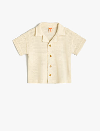 Polo Tişört Kısa Kollu Düğme Detaylı 