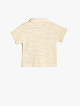Polo Tişört Kısa Kollu Düğme Detaylı 