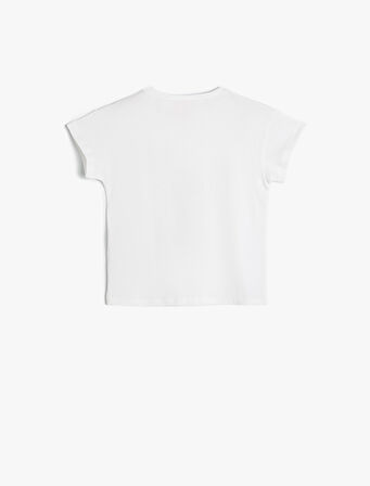 Stitch Tişört Lisanslı Kısa Kollu Bisiklet Yaka Pamuklu