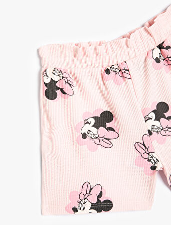 Minnie Mouse Şort Lisanslı Pamuklu