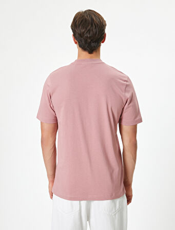 Basic Tişört Bisiklet Yaka Kısa Kollu Pamuklu