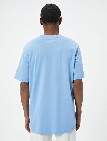 Basic Tişört Bisiklet Yaka Kısa Kollu Pamuklu