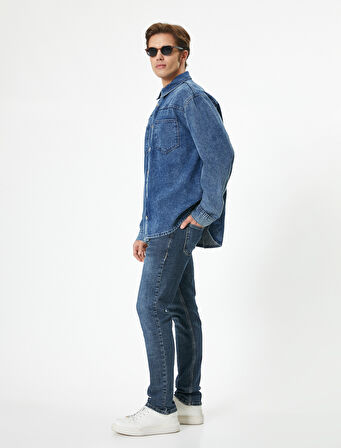 Slim Fit Kot Pantolon - Brad Jean