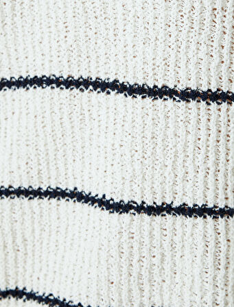 Polo Yaka Örgü Kazak Uzun Kollu Yumuşak Dokulu