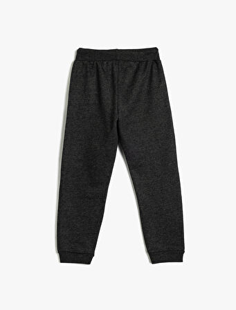 Basic Eşofman Altı Beli Bağlamalı Pamuk Karışımlı