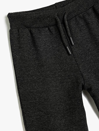 Basic Eşofman Altı Beli Bağlamalı Pamuk Karışımlı