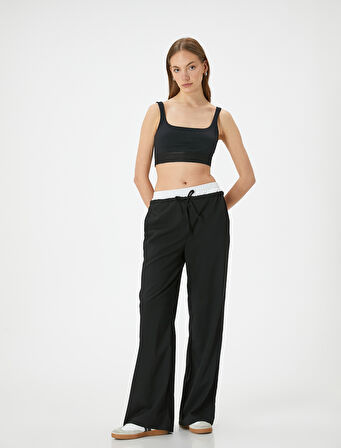 Crop Atlet Kalın Askılı Kare Yaka