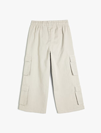 Kargo Pantolon Geniş Paça Pamuklu