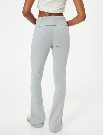 İspanyol Paça Tayt Pantolon Yüksek Bel Slim Fit