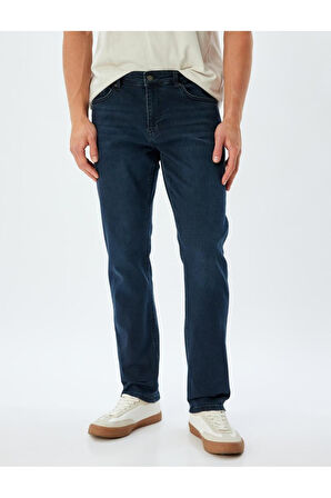 Erkek Jean Pantolon Indigo 5wam40176nd Slim Fit - Brad Jean