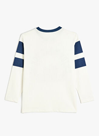 Koton Baskılı Ekru Erkek Çocuk  T-Shirt 5WKB10180TK