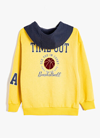 Koton Baskılı Erkek Çocuk Hardal Sweatshırt 5WKB10189TK