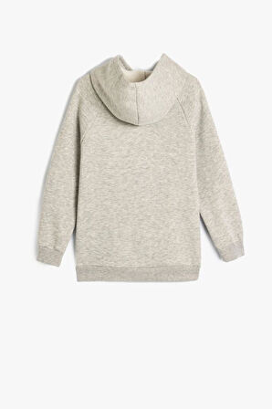 Koton Erkek Çocuk Batman Kapşonlu Sweatshirt Lisanslı Uzun Kollu Şardonlu