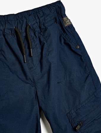 Paraşüt Pantolon Beli Bağlamalı Yan Cep Detaylı 