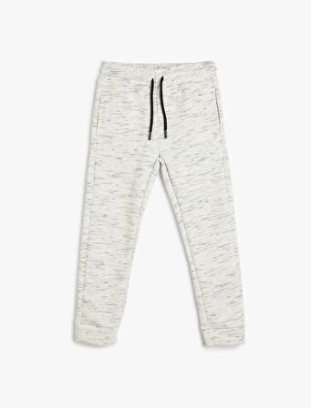 Basic Eşofman Altı Cep Detaylı Beli Bağlamalı Şardonlu