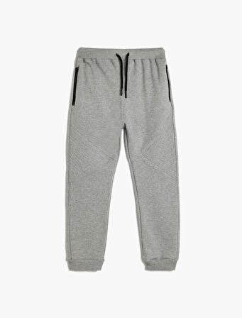 Jogger Eşofman Altı Basic Beli Bağlamalı Cep Detaylı