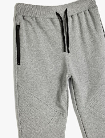 Jogger Eşofman Altı Basic Beli Bağlamalı Cep Detaylı