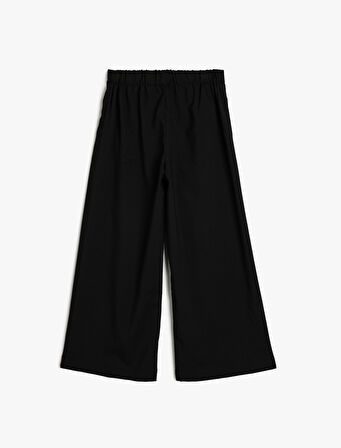 Geniş Paça Pantolon Beli Lastikli