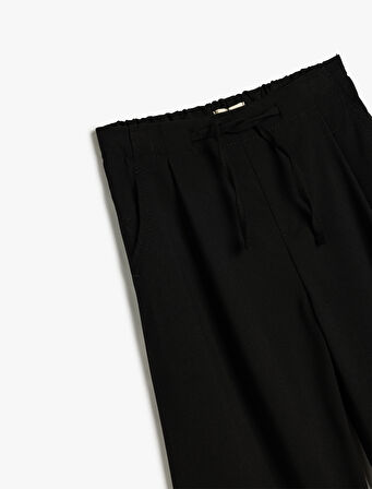 Geniş Paça Pantolon Beli Lastikli