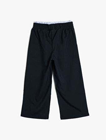 Basic Bol Paça Pantolon Cepli Çift Bel Detaylı