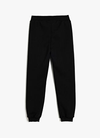 Koton Lastikli Paça Siyah Kız Çocuk Eşofman Altı 5WKG40103AK