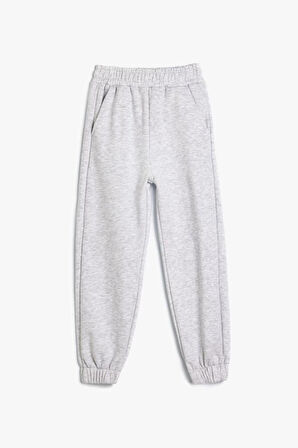 Koton Kız Çocuk Basic Jogger Eşofman Altı Beli Lastikli