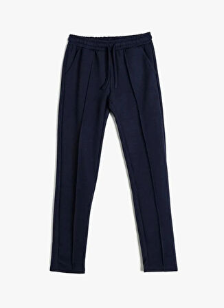 Koton Lastikli Bel Düz Paça Lacivert Kız Çocuk Pantolon 5WKG40148AK