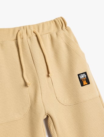 Jogger Eşofman Altı Beli Bağlamalı Pamuklu