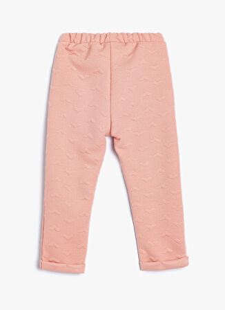 Koton Düz Paça Pembe Kız Çocuk Eşofman Altı 5WMG40050AK