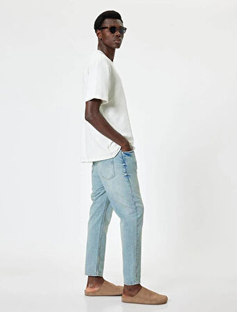 4SAM40003ID Koton Erkek Jean Pantolon AÇIK İNDİGO