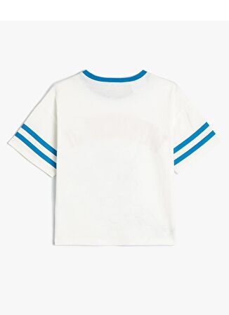 Koton Baskılı Ekru Kadın T-Shirt 4SKG10520AK