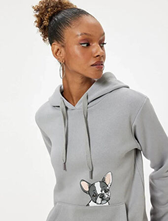 5WAL10179IK Koton Kadın Sweat GRİ