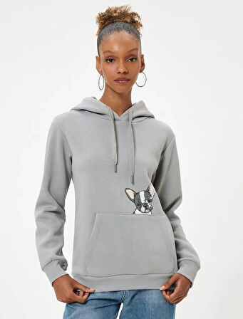 5WAL10179IK Koton Kadın Sweat GRİ