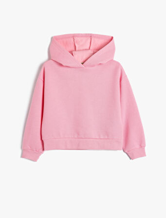 Kapşonlu Uzun Kollu Sweatshirt