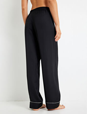 Pijama Altı Düz Paça Bol Kalıp Beli Lastikli 