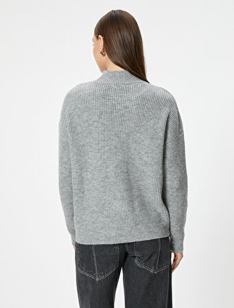 Basic Dik Yaka Oversize Kazak