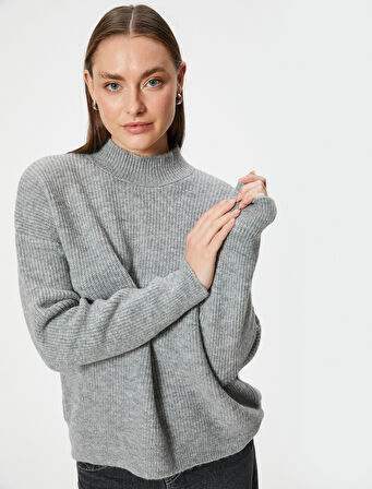 Basic Dik Yaka Oversize Kazak