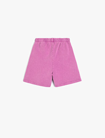 Basic Şort Beli Bağlamalı Pamuklu