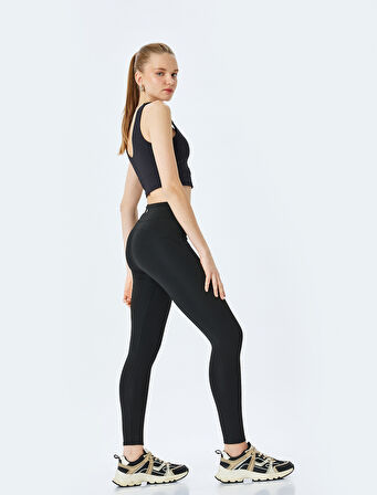 Slim Fit Yüksek Bel Spor Tayt