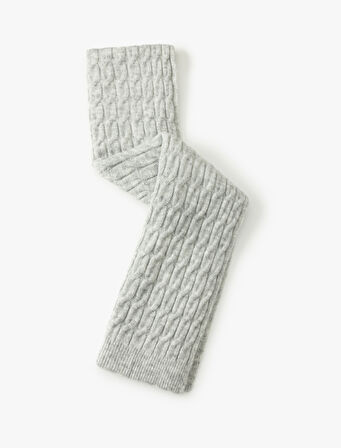 Uzun Atkı Örgü Dokulu