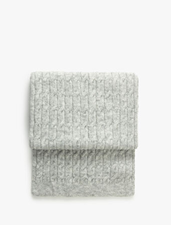 Uzun Atkı Örgü Dokulu