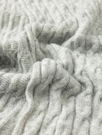 Uzun Atkı Örgü Dokulu