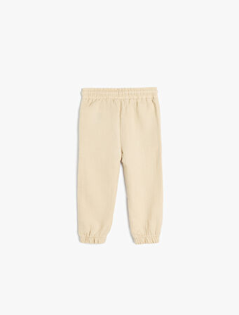 Jogger Pantolon Beli Bağlamalı Lastikli Cepli