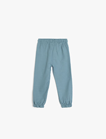 Jogger Pantolon Beli Bağlamalı Lastikli Cepli