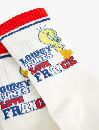 Tweety Soket Çorap Lisanslı Desenli